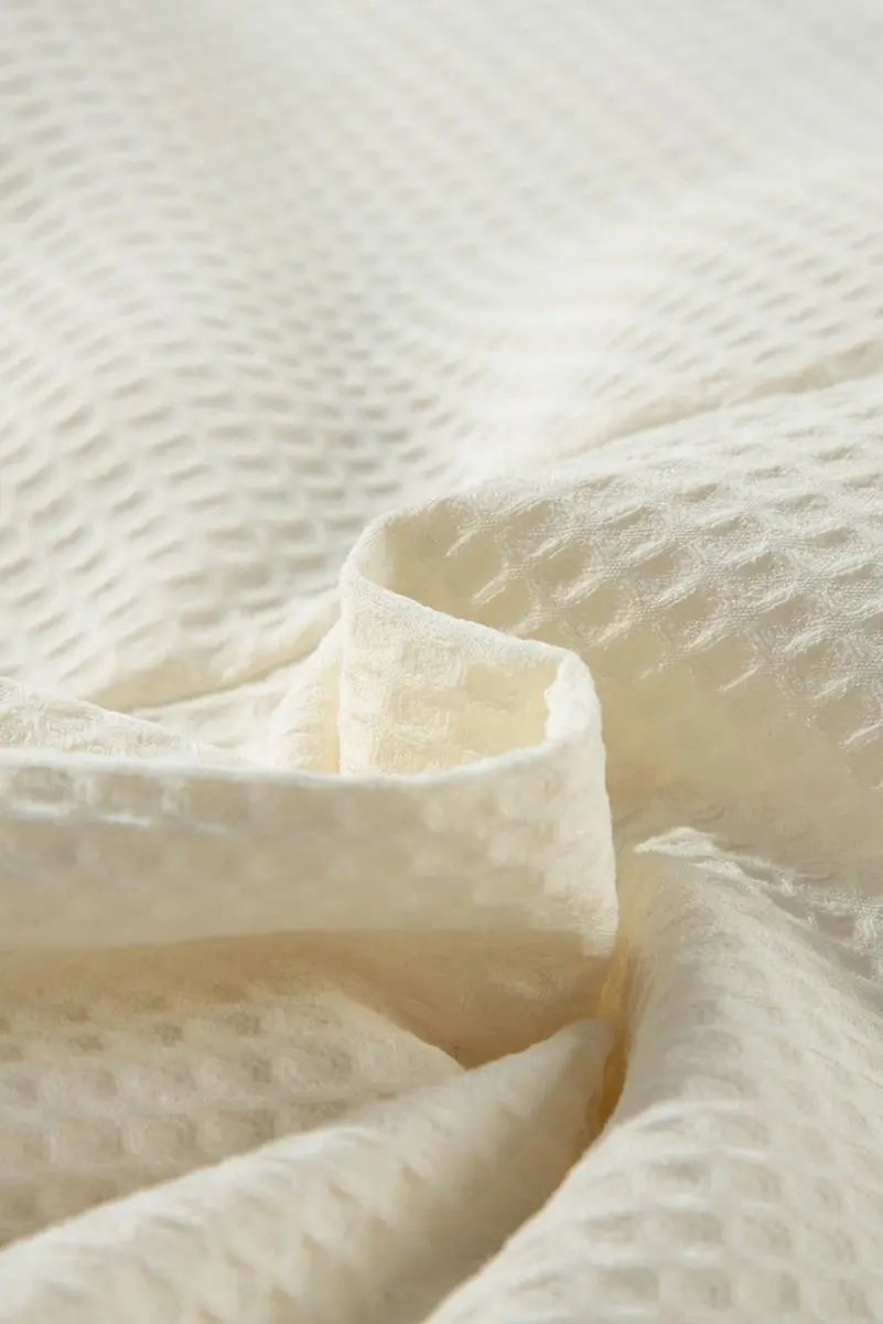 Textured White Casual Shorts with Contrasting Ricrac Hemline - Love Salve